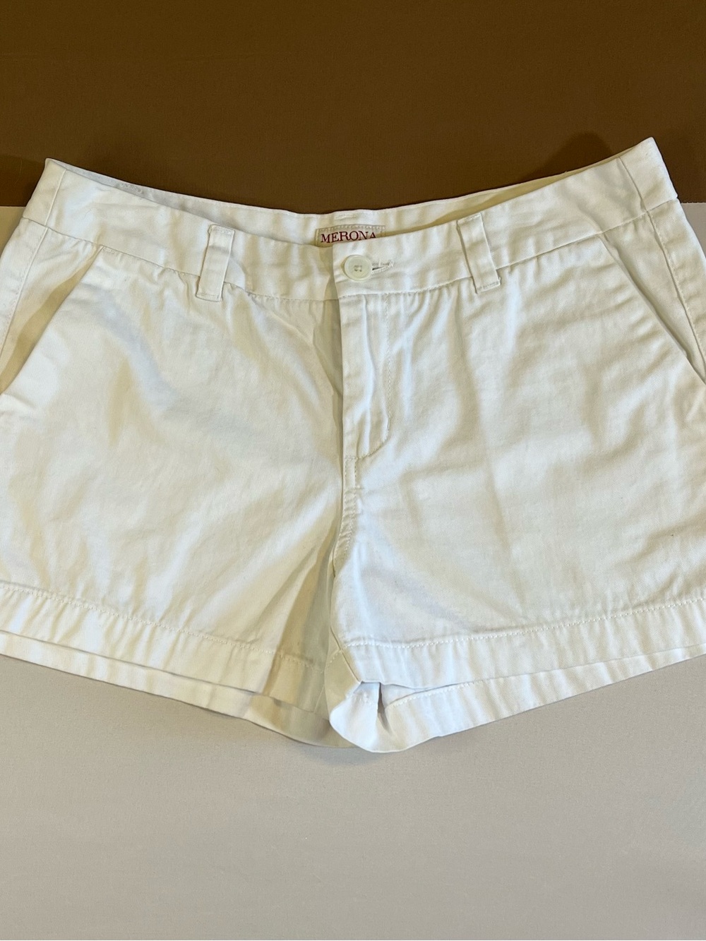 Merona White 2 Pockets Zipper Shorts